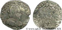 HENRI III Teston, 1er type sans le titre de roi de Pologne 1575 (MDLXXV) Bordeaux