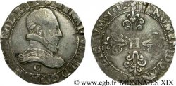HENRY III Franc au col plat 1582 Saint-Lô XF