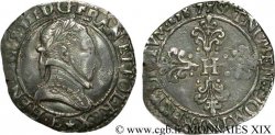 HENRY III Demi-franc au col plat 1587 Tours