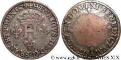 HENRI III Piéfort de poids quadruple du double sol parisis, 2e type 1578 Paris, Moulin des Étuves TB+/TB