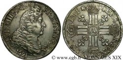 LOUIS XIV &nbsp;THE SUN KING&nbsp; Écu aux huit L, 1er type 1691 Paris XF
