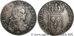 LOUIS XV DIT LE BIEN AIMÉ Écu de France 1723 Troyes TTB