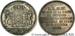 Monnaie de visite au module de 2 francs pour Maximilien I Joseph de Bavière, refrappe postérieure 1810  VG.cf. 2288 