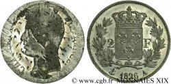 Épreuve uniface de revers de 2 francs, par Michaut (?) 1826 Paris VG.- 
