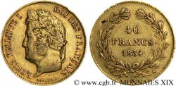40 francs or Louis-Philippe 1834 Paris F.546/6 TTB 