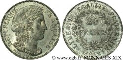 Concours de 20 francs, essai de Dieudonné 1848 Paris VG.3023 var AU/XF 