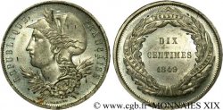 Concours de 10 centimes étain, essai de Malbet 1849 Paris VG.3144  var. VZ 