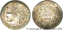 20 centimes Cérès Deuxième république 1850 Paris F.146/3