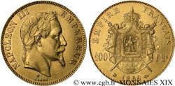 100 francs or Napoléon III, tête laurée 1869 Strasbourg F.551/13 XF 