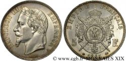 5 francs Napoléon III tête laurée 1863 Paris F.331/5 SPL 