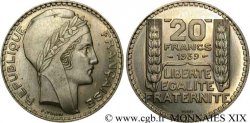 Essai de 20 francs Turin, en cupro-nickel 1939 Paris VG.- 