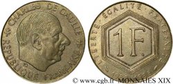 1 franc De Gaulle sur flan de 20 centimes Lagriffoul 1988  F.227/2