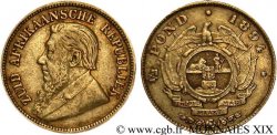 AFRIQUE DU SUD - RÉPUBLIQUE - PRÉSIDENT KRUGER 1/2 pond (pound ou livre) 1894 