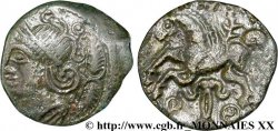 VÉLIOCASSES (Région du Vexin normand) Bronze SVTICOS, classe III à la tête casquée