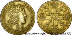 LOUIS XIV LE GRAND OU LE ROI SOLEIL Louis d’or aux huit L, portrait à la mèche longue 1653 Paris TTB