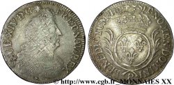LOUIS XIV  THE SUN KING  Demi-écu aux palmes 1694 Dijon VF/XF