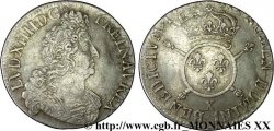 LOUIS XIV LE GRAND OU LE ROI SOLEIL Demi-écu aux insignes 1702 Amiens