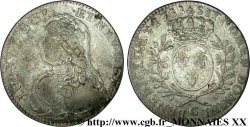 LOUIS XV DIT LE BIEN AIMÉ Demi-écu aux branches d&nbsp;olivier, buste habillé 1733 Caen
