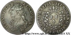 LOUIS XVI (MONARQUE CONSTITUTIONNEL)  Demi-écu dit &nbsp;aux branches d&nbsp;olivier&nbsp; 1791 Paris