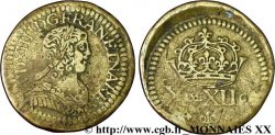 LOUIS XIV LE GRAND OU LE ROI SOLEIL Poids monétaire pour le double louis de Louis XIV n.d.  TB