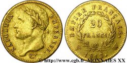 20 francs or Napoléon, tête laurée, Empire français 1813 Lille F.516/38