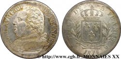 5 francs Louis XVIII, buste habillé 1814  Toulouse F.308/9 VZ 