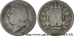 1 franc Louis XVIII 1820 Perpignan F.206/34