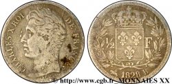1/2 franc Charles X 1828 Rouen F.180/26