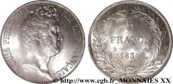 5 francs type Tiolier avec le I, tranche en creux 1831 Rouen F.315/15