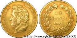 40 francs or Louis-Philippe, sans étoile 1831 Paris F.546/2 BB 