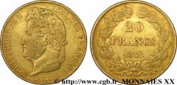 20 francs Louis-Philippe, Domard 1842 Lille F.527/28