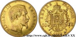 50 francs or Napoléon III, tête nue 1859 Paris F.547/7 TB 