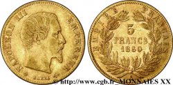 5 francs Napoléon III tête nue, grand module 1860 Paris F.501/11 TTB 