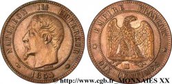 Dix centimes Napoléon III, tête nue 1854 Marseille F.133/17 SUP 