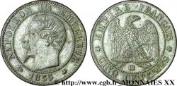 Cinq centimes Napoléon III, tête nue 1855 Strasbourg F.116/21