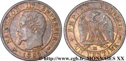 Un centime Napoléon III, tête nue 1855 Marseille F.102/23 TTB 