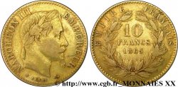 10 francs or Napoléon III, tête laurée 1865 Strasbourg F.507A/10 TB 