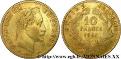 10 francs or Napoléon III, tête laurée 1865 Strasbourg F.507A/11 TTB 