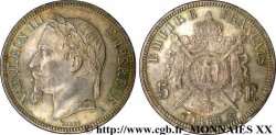 5 francs Napoléon III tête laurée 1868 Paris F.331/12 SPL 