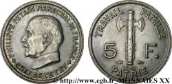 5 francs Pétain 1941 Paris F.338/2 SUP 