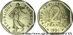 2 francs Semeuse, nickel, frappe monnaie 1991 Pessac F.272/15