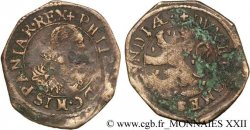 FRANCHE-COMTÉ - COMTÉ DE BOURGOGNE - PHILIPPE IV D ESPAGNE Double denier TB