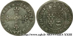 HENRY IV Quart d écu de Béarn 1602 Pau