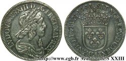 LOUIS XIII  Quart d&nbsp;écu, buste drapé et cuirassé (2e buste de Jean Warin) 1643 Paris, Monnaie du Louvre