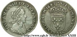 LOUIS XIII LE JUSTE Douzième d&nbsp;écu, buste drapé et cuirassé (2e buste de Jean Warin) 1643 Paris, Monnaie de Matignon TTB/TTB+