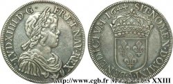 LOUIS XIV &nbsp;THE SUN KING&nbsp; Demi-écu à la mèche courte 1644 Paris, Monnaie du Louvre XF/AU