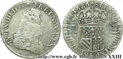 LOUIS XIV &nbsp;THE SUN KING&nbsp; Quart d&nbsp;écu de Flandre 1686 Lille fS/fSS