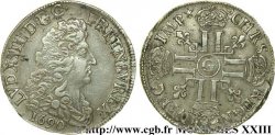 LOUIS XIV &nbsp;THE SUN KING&nbsp; Demi-écu aux huit L, 1er type, 2e buste 1690 Poitiers XF