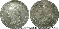 LOUIS XV DIT LE BIEN AIMÉ Écu dit &nbsp;à la vieille tête&nbsp; 1772 Nantes TTB