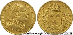 20 francs or Louis XVIII, buste habillé 1815 Londres F.518/1 TTB 